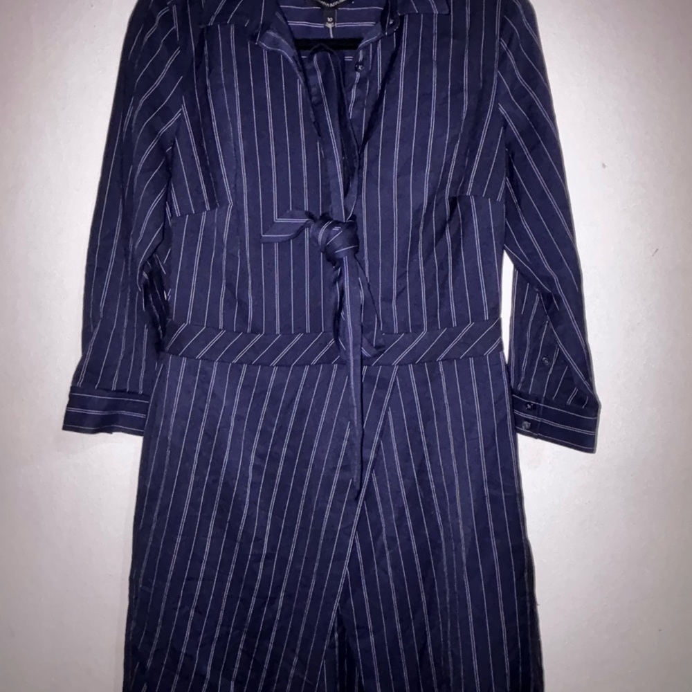Banana Republic Navy and White Striped Dress - Picture 8 of 9